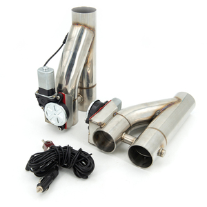 2 Stück Universelle Hochwertige 2 2,25 2,5 3 Zoll Dump Doppelventil Elektrische Auspuffklappe mit Schalter - Product Image 5