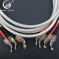 Câble de haut-parleur audiophile YIVO XSSH Flagship en argent pur avec prise banane |   Câble d'interconnexion audio haute fidélité pour équipement audio