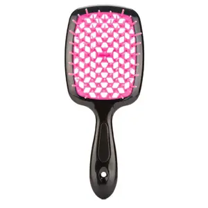 Round Hair Straightener Brush ABS Detangling Vent Shower Hair Brush Long and Short Hair Straightener Brush