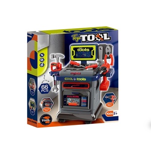 Ksf bàn làm việc công cụ hội thảo trẻ em giả vờ chơi Kit cậu bé giáo dục xây dựng chơi thiết lập công cụ băng ghế dự bị bảng thiết lập đồ chơi trẻ em - Product Image 2