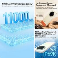 Smartphone Honor X80 Pro Max 5G, batterie 11000 mAh, 10000 nits, écran 1.5K 120 Hz, Snapdragon 6 Gen 5, étanche IP68 |   90W F