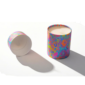 Envase de Papel para Velas con Impresión Personalizada y Lámina Dorada de Lujo, Tubo Cilíndrico Ecológico de Kraft para Aromaterapia y Empaque de Cera de Arena - Product Image 6