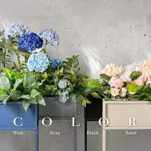 Jardinière surélevée durable, élégante et haute, de forme rectangulaire, pour les herbes, les fleurs, les plantes d'extérieur, la cour - Product Image 5