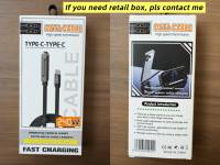 Cable USB C de 240W 5A con Trenzado de Nailon, Cable de Carga Rápida PD con Soporte para Teléfono