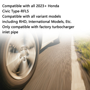 Cubierta de Radiador de Aluminio para Honda Civic Type R FL5, Diseño Acanalado para Refrigeración Mejorada, 2023+ - Product Image 2