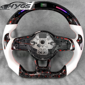 Volante de fibra de carbono de estilo deportivo LED forjado para Volkswagen <span class=keywords><strong>Golf</strong></span> <span class=keywords><strong>7</strong></span> MK7 Mk7.<span class=keywords><strong>5</strong></span> GTI Scirocco Polo GTS <span class=keywords><strong>R</strong></span> <span class=keywords><strong>Line</strong></span> volante - Product Image 1