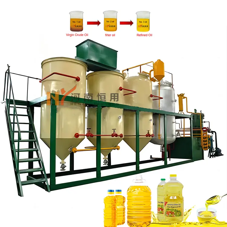 Qualitätssicherung Speiseöl-Extraktions- und Raffinationsmaschine Minielaffinationsmaschine