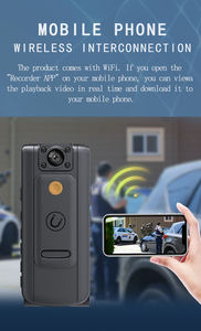 2160p 2k डिजिटल बॉडी कैमरा पोर्टेबल वीडियो रिकॉर्डर के लिए ऑडियो यूएसबी नेटवर्क <span class=keywords><strong>cmos</strong></span> सेंसर के साथ वीडियो रिकॉर्डिंग - Product Image 6