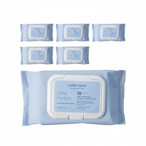 MISSHA Super Aqua Ultra Hyaron pulizia per acqua 30 EA con tappo 6 EA tessuti - Product Image 1