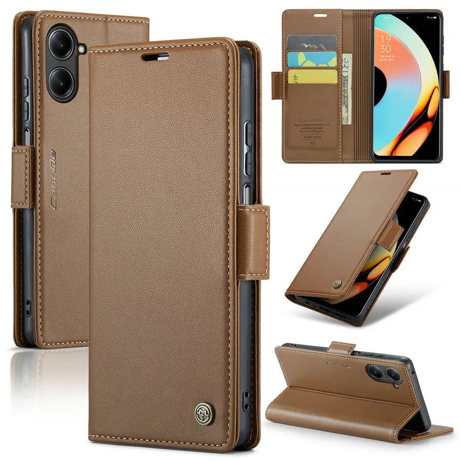 CaseMe casing dompet magnetik, pelindung ponsel magnetik untuk Redmi Note 12Pro Plus 1110 Pro Flip kulit Slot kartu untuk Redmi Note 9 Pro Max Note 11