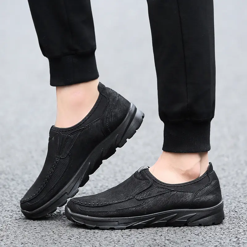 Suola spessa extra large size uomo Casual Comfort Soft mocassino Flats Driving mocassini scarpe Slip on scarpe per uomo