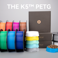 Filament PETG d'usine Kexcelled 1.75mm 1kg (2.2lbs) Précision dimensionnelle +/- 0.03mm Rouleau de filament pour imprimante 3D