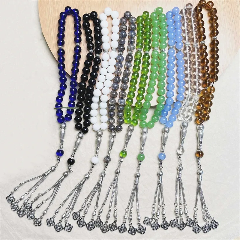 10MM 33 Pieces Rosary Beads Muslim Prayer Tasbih Islamic Muslim Religious Jewelry Accessories