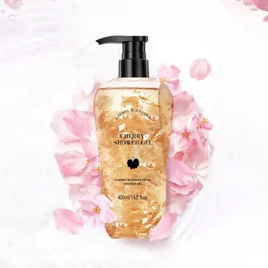 Gel de banho orgânico para banho de hotel em flor de cerejeira japonesa