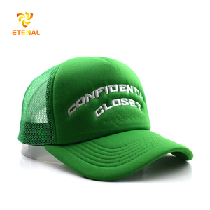 Casquettes de camionneur personnalisées avec logo brodé, couleur verte, en mousse et maille, style Y2K, hip-hop, plage, performance - Product Image 6