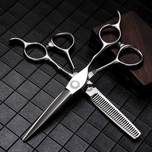 Hairdressing Scissors Set 6 Inch Stainless Steel Flat Shears Thinning Shears Professional Hair Styling Tools - Product Image 2