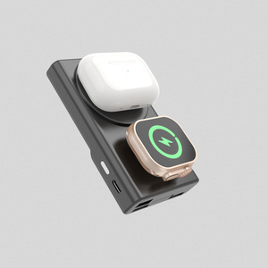 Độc Đáo 3-Trong-1 Từ Ngân Hàng Điện Sạc Không Dây Cho Apple Xem Hoặc Samsung Đồng Hồ Với Điện Thoại Đứng - Product Image 5