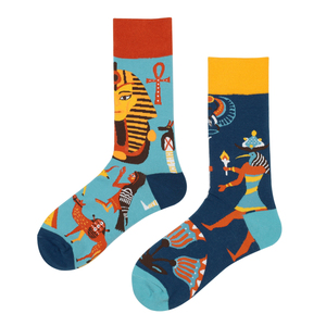 Nouveau concepteur personnalisé coton dépareillé chaussettes unisexe mode robe Solmate Soken haute qualité heureux drô<span class=keywords><strong>le</strong></span> hommes chaussettes - Product Image 2