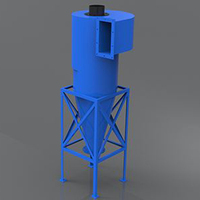 Désilleur de poussière de particules de sable séparateur Cyclone travail du bois dépoussiéreur Cyclone pour moulin à farine en poudre travail du bois