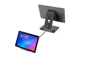 Simin/Sunmi Thiên Nga 1 cánh tay Android 15.6 + 10.1 inch màn hình cảm ứng <span class=keywords><strong>POS</strong></span> hệ thống Android tiền mặt đăng ký point of Sale Máy - Product Image 3