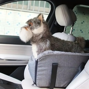 Kursi Mobil untuk Anjing Kecil, Kursi <span class=keywords><strong>Booster</strong></span> Anjing, Kursi Mobil Hewan Peliharaan dengan Bagian yang Dapat Dilepas dan Dicuci, Sempurna untuk Hewan Peliharaan Kecil, Abu-abu - Product Image 6