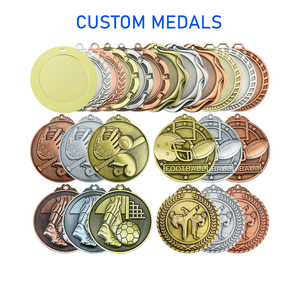 Medalla Copas <span class=keywords><strong>de</strong></span> correr personalizadas Trofeos Fiesta Powerlifting Grabado Dorado Grabable Pickleball Mesa en blanco Karate Fun Bronce - Product Image 4