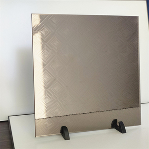 Hot Bán Shahe May Mắn Ánh Sáng Thủy Tinh Màu Grey Rõ Ràng Nhuộm Kính Tấm Tường Kệ Mô Hình Stak Frosted <span class=keywords><strong>Glass</strong></span> Gương - Product Image 3