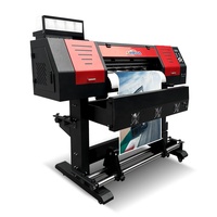 Populaire automatique 2.3ft imprimante à jet d'encre 0.7m qualité stable 27.5 pouces ECO solvant imprimante prix usine EQUIPOS