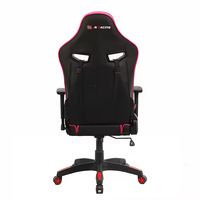 Chaise de jeu professionnelle en cuir PU, inclinable, dossier haut, ergonomique, avec hauteur réglable et base pivotante
