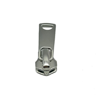 Tirette de fermeture éclair en alliage de zinc, curseur autobloquant, sans nickel, peinture personnalisée 3 #   5 #   8 #   Argent brillant de 30 mm pour sacs, bagages, vêtements, chaussures
