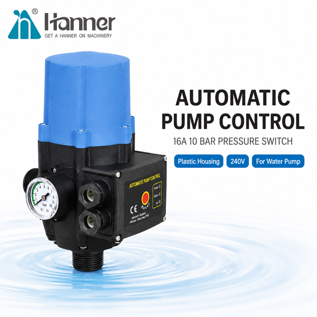 Water Pump Pressure Switch Electronic Automatic Control 16A 240V 10 Bar Plastic Regulator Device Home Irrigation System