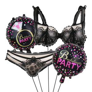 Artículos para Despedida de Soltera, Globos de Papel de Aluminio con Forma de Lencería, Juguetes Sexuales Negros y Rojos, Decoraciones Novedosas para Fiestas de Adultos para Bares - Product Image 2