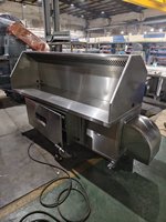 Campana Extractora Profesional de Acero Inoxidable para Inducción, Comercial, con Pantalla Táctil y Botones, 2600 M/h, Conexión Directa