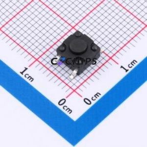 TS017A-TBY1FH4.3 Tactile Switch SMD-4P,6.2x6.2mm Switch Single Pole Single Throw Round Button 2.5N Vertical Mount - Product Image 1