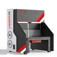 Mesa de lijado profesional de alta eficiencia con gran espacio de trabajo, filtro de aspiración descendente para preparación y acabado de superficies de materiales compuestos aeroespaciales