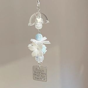 Il Segreto del Mare: Campanelli a Vento con Fiori, Farfalle e Meduse, Ornamenti da Parete per Casa, Giardino e Cortile - Product Image 4