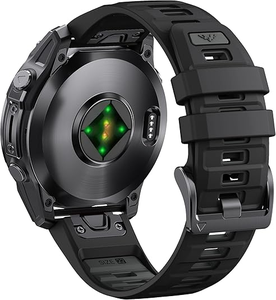 Bracelets de montre intelligents en silicone bicolore UproTwo pour Garmin Fenix 8 Fenix 5/6/7/51mm Sport 22mm 26mm, bracelets de remplacement pour montre - Product Image 1