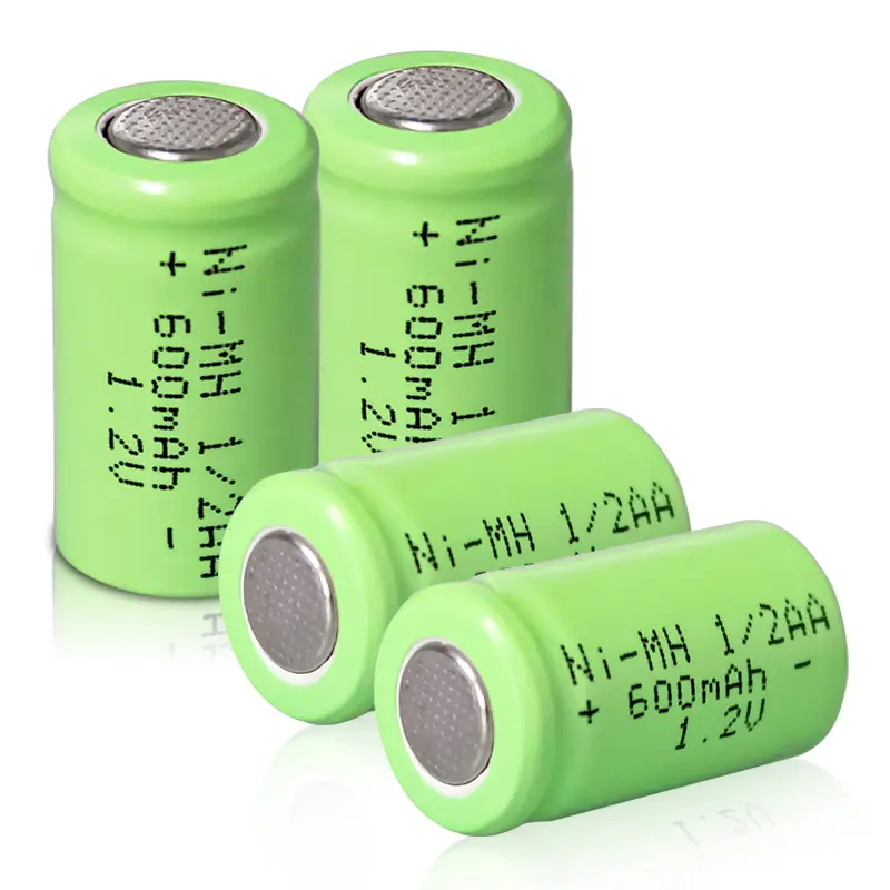 1/2AA Ni-MH-Zelle 1,2 V 600mAh wiederauf ladbarer NiMH-Akku für die Herstellung von Telecomes-USV-Telefon modellen