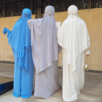 2023 Loriya Fashion : Nouvelle Arrivée, Khimar Fluide Une Couche, Robe Longue Hijab Musulmane, Haut Jilbab Abaya Maxi pour Femme