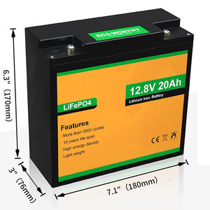 12 В 20Ah литиевая батарея 3000 + глубокий цикл перезаряжаемая литий-ионная батарея LiFePO4 - Product Image 2