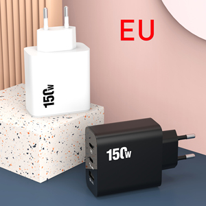 High Quality 150w Super Fast Charger <b>UK</b> EU US <b>Plug</b> 150w Dual Usb c and Usb a Power <b>Adapter</b> for iphone Usb c Fast Charger <b>Uk</b> - Product Image 2