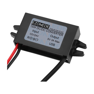 Convertitore di DC-DC impermeabile 12V 24V a 5V 3A 15W regolatore di tensione Volt riduttore adattatore di alimentazione Step Down USB con fori di installazione - Product Image 2