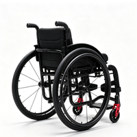 Silla de Ruedas Manual de Aleación de Aluminio Eminent Sports, Certificada por la CE, Ligera, con 1 Año de Garantía, para Personas Mayores y con Discapacidad, para Uso en Exteriores