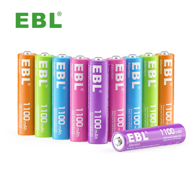 EBL nhỏ pilas rechargables AAA 1100mAh có thể sạc lại pin nhanh 1.2V Ni-MH pin