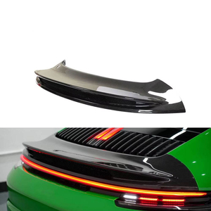 Aileron arrière en fibre de carbone sèche préimprégnée véritable pour <span class=keywords><strong>Porsche</strong></span> <span class=keywords><strong>911</strong></span> 992, léger et haute résistance, style sport amélioré - Product Image 1