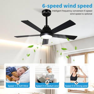 Vente directe d'usine, ventilateur de plafond LED moderne avec lumière, 42 pouces, pales en contreplaqué, télécommande, pour salon et chambre à coucher - Product Image 5