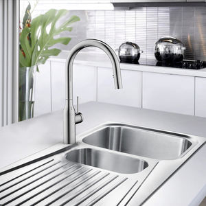 <span class=keywords><strong>KEMEN</strong></span>-Grifo de cocina moderno y contemporáneo montado en cubierta, rociador extraíble monomando, acero inoxidable 304/316, 5 años de garantía - Product Image 5