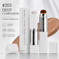 Bâton de fond de teint crème pour le visage, à changement de couleur, détachable, lavable, pour un mélange lisse, en stock, prix de gros, approvisionnement en vrac