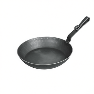 Sartén de Hierro Forjado de 24 cm con Asa Curva y Borde Alto, Color Negro - Product Image 2