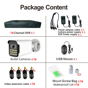 Sistema de Cámaras de Seguridad CCTV TSEye de 16 Canales y 5MP, Kit XVR AHD, Grabador DVR, Visión Nocturna a Todo Color, IP66, Impermeable - Product Image 4